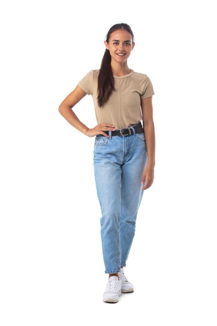 A shopper's own full-length photo.